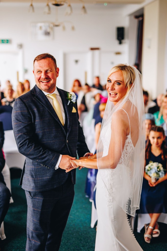Bride and groom during ceremony