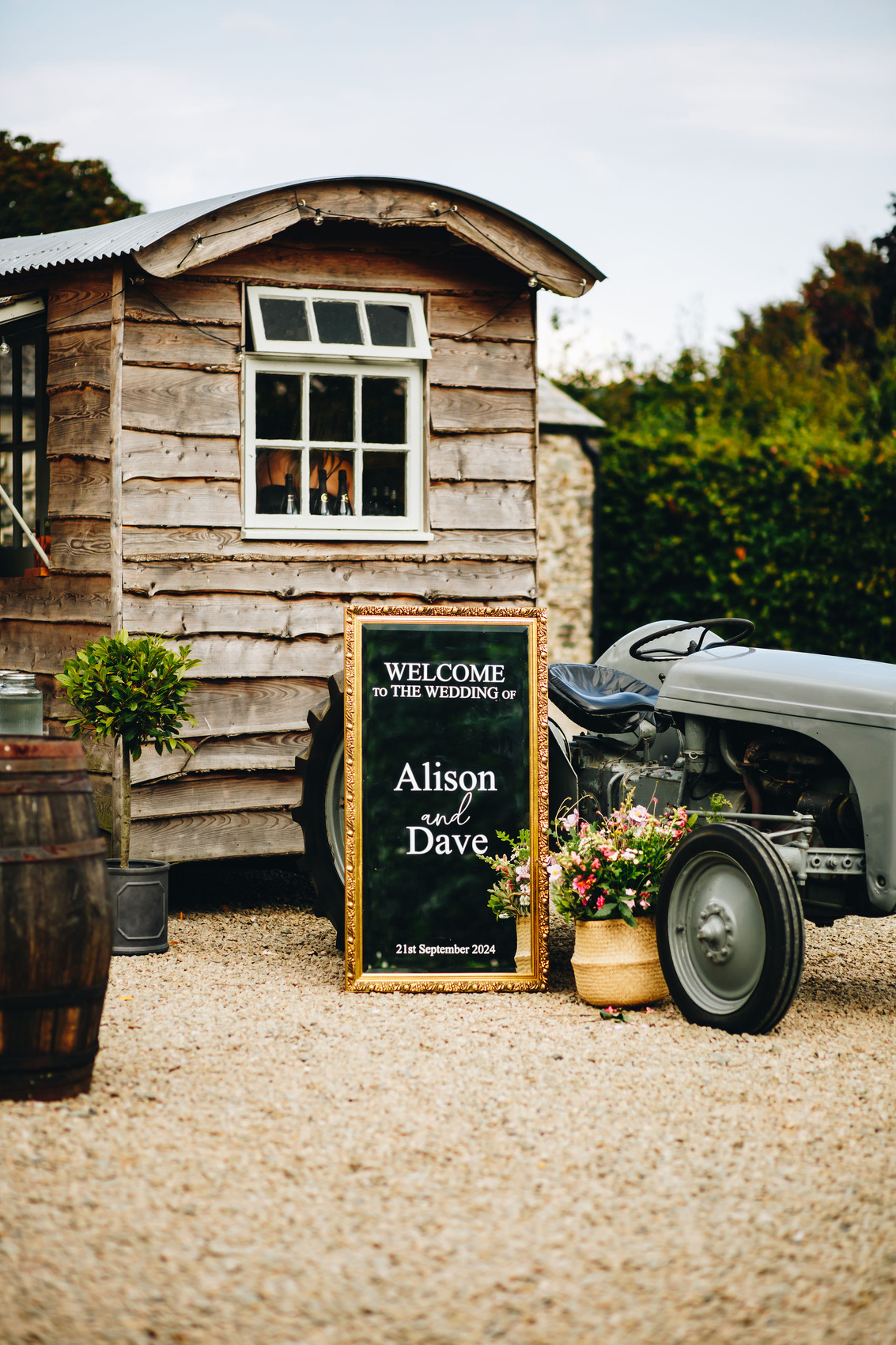 The courtyard of Bradstone Manor