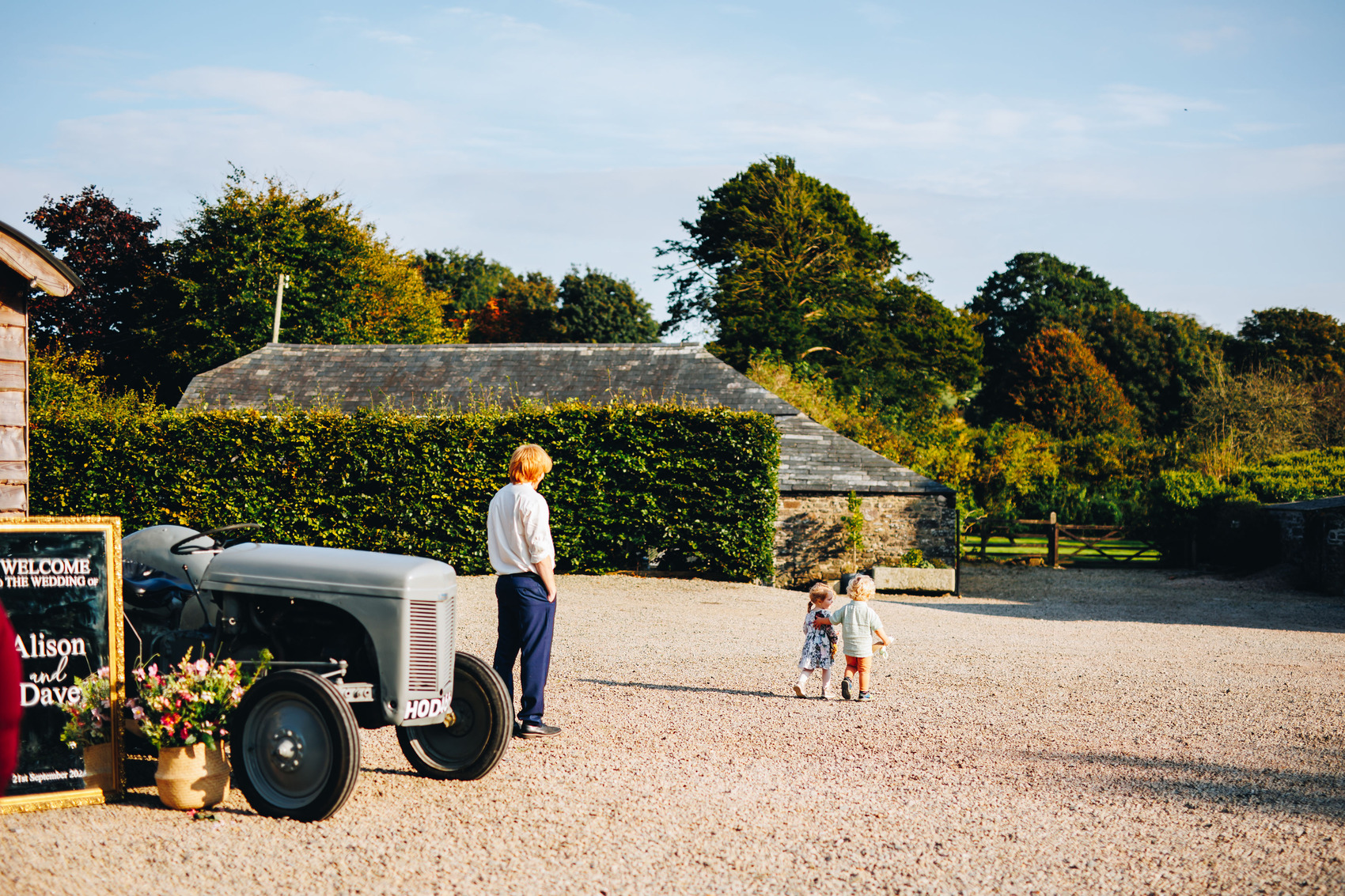 Kids in the courtyard