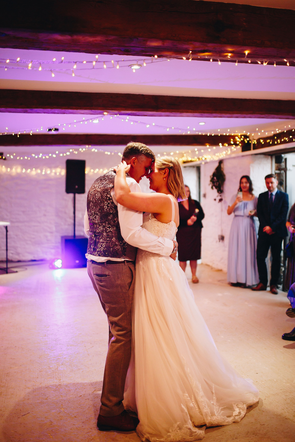 Bride and groom on the dancefloor