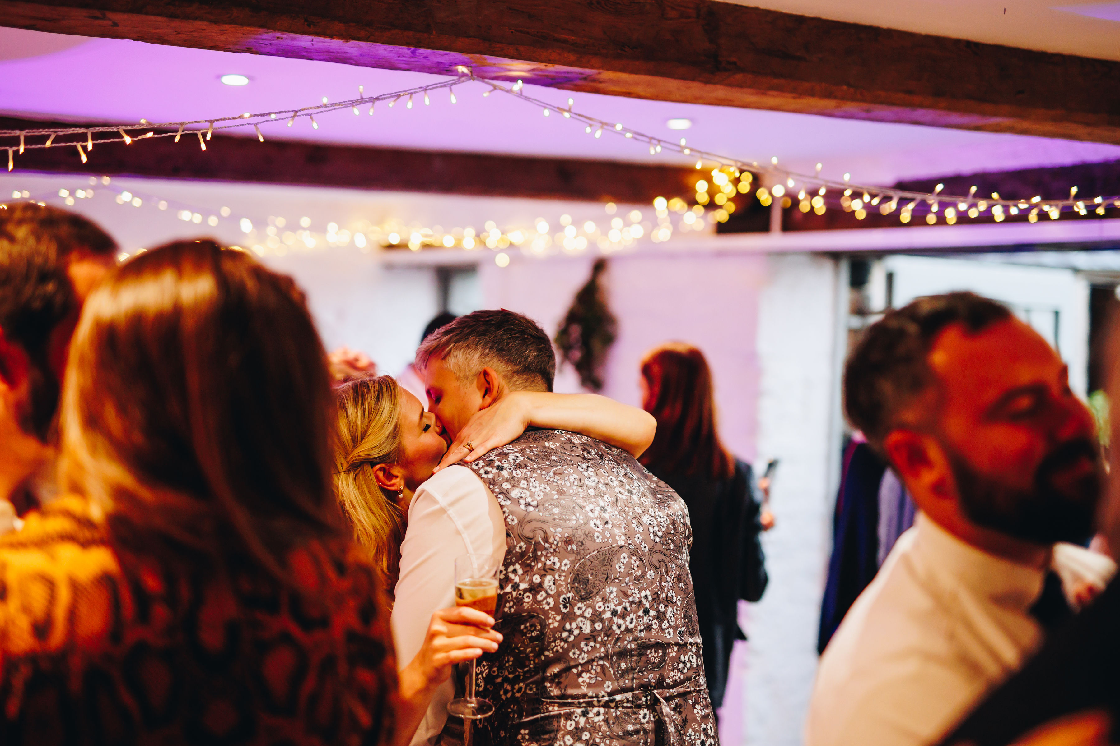 Bride and groom on the dancefloor